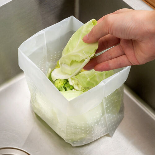 30pcs Sink Drain Pouch Thickened Drainage Leftover Meal Waste Residue Bag Solid
