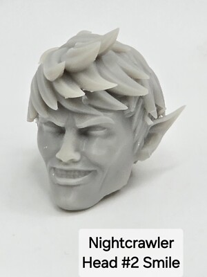 3d Printed  X-men Nightcrawler Head #2 1:10 7'' LEGENDS COMIC MULTIVERSE