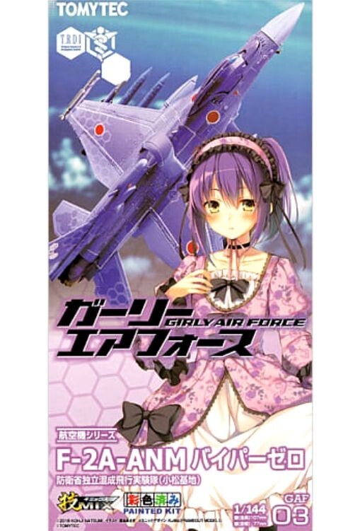 TOMY TEC Girly Air Force F-2A-ANM Viper Zero Komatsu Base GAF-03 1