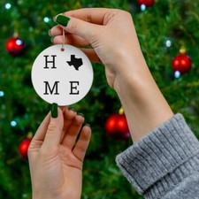 Texas Ornament, Texas Christmas, Texas housewarming gift, Christmas ornament