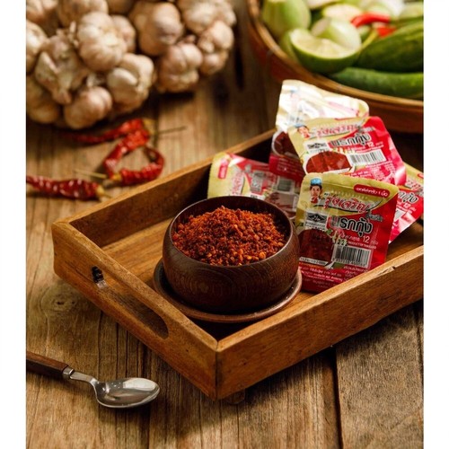 NAROK SHRIMP CHILI PASTE, THAI NORTHEN FOOD (1 pack=9 Mini Cups) Party, Camping. - Picture 5 of 9