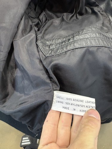 Corvette Designs Official Leather Racing Jacket Size Small See Measurement’s - Picture 8 of 8