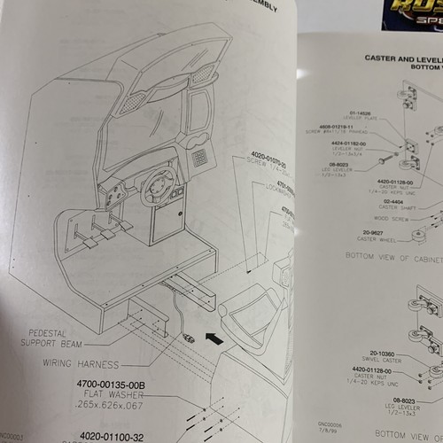San Francisco rush 2049 special edition,original arcade game machine manual - Picture 4 of 4