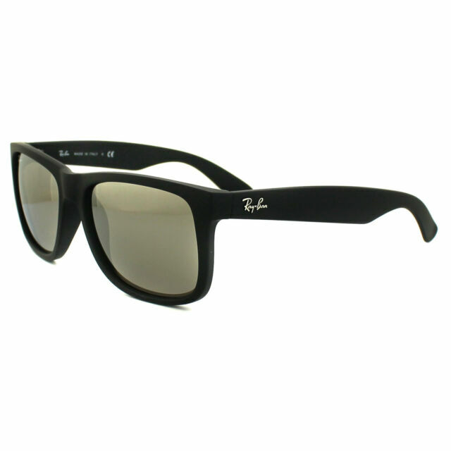 Ray-Ban Justin RB4165 Lenti Specchio D'Oro,Telaio Nero, Occhiali da Sole |  Acquisti Online su eBay