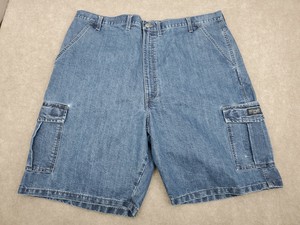 men's wrangler cargo denim shorts