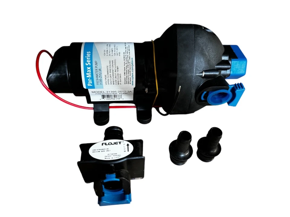 Bomba de agua a presión Jabsco 12v Par-Max 3 11L 25PSI cámper caravana autocaravana Foto 4 de 4