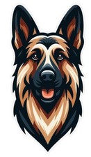 German Shepherd Sticker Stickers A346