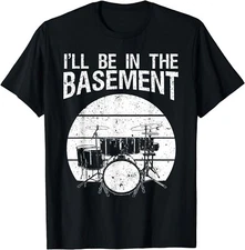 Funny Drummer Art For Men Women Drum Set Drumming Lovers Gift Unisex T-Shirt