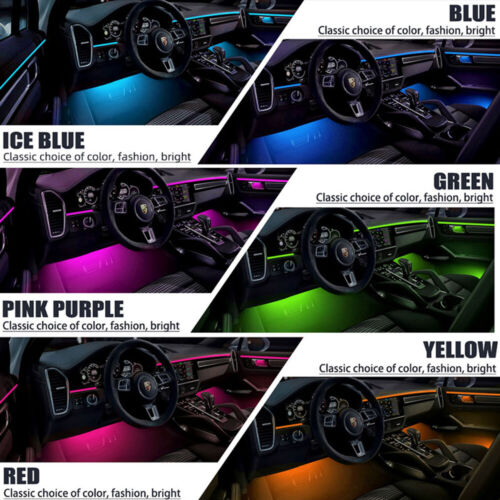 LED RGB Interior Car Light Kit Acrylic Guide Fiber Optic Ambient Light Symphony - Bild 17 von 33