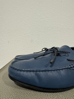 NEW TOD\'S Navy Gommino City Driving Loafers Leather Size 8 Man BLUE City Gommino Loafers in Suede XXM76L0KE40RE09MCU835  main image 4