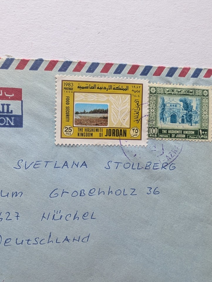 Jordanien Beleg Luftpostbrief Airmail Flugpost | eBay.de