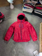 LL Bean Kids hooded full zip winter jacket red, Size S/8