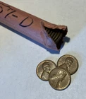 1957-D Lincoln Wheat Penny 1 Cent Coin.