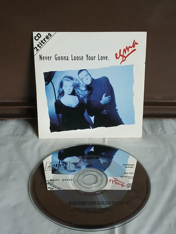 Egma "Never gonna loose your love" CDS CD Single 2 titres 1993 Tres bon etat - Photo 2/4