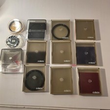 Assorted Filter Lot of 12 Photography Filters Bundle Jewel Cases Mostly Cokin
