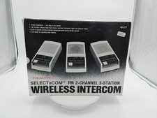 Brand New Realistic SELECTaCOM FM 2-Channel 3-Station Wireless Intercom 43-217