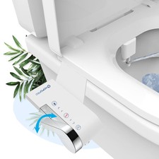Bidet Attachment for Toilet, Non-Electric Bidet Ultra-Slim Dual Nozzle Femin...