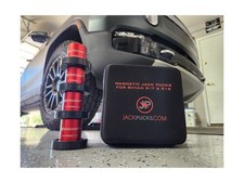 Magnetic Jack Puck Adapter Kit for Rivian R1T R1S w/Zippered Case - Red red