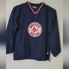 Boston Red Sox Pullover Windbreaker Kids 8/10 Medium Major League Genuine Merch
