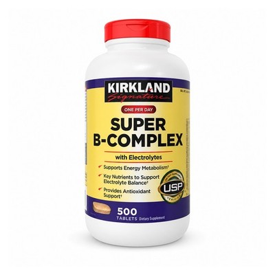 Kirkland Signature Super B-Complex with Electrolytes 500 Tablets USP