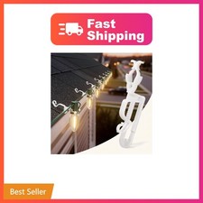 Christmas Light Clips, Shingle Gutter Clips for C7 C9 Lights, 100 Pack  Univ...