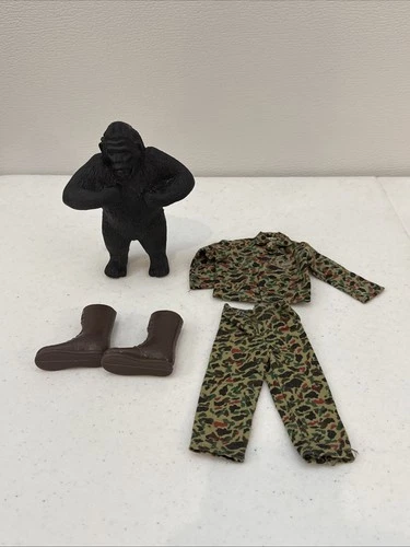GI JOE Adventure Team 1970s - Capture of PYGMY GORILLA & Outfit Parts Replacment