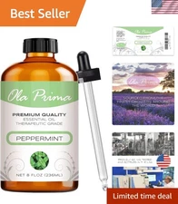 8fl. oz Therapeutic Peppermint Essential Oil - Fresh Scent for Home Relaxation