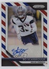 2018 Panini Prizm Rookie Red White & Blue Bo Scarbrough #RA-BS Auto 4f5