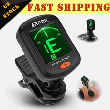 LCD Clip On Chromatic Acoustic Tuner Electric Guitar Banjo Violin Ukulele Bass