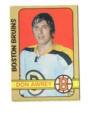 1972 O-Pee-Chee Hockey - DON AWREY #170 BOSTON BRUINS Vintage OPC