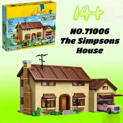BRANDED The Simpsons House 2523PCS Building Blocks Assembly Bricks with 6 Figures