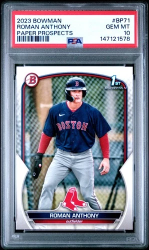 2023 Bowman Paper Prospects #BP71 Roman Anthony Paper Prospects PSA 10
