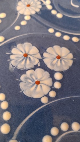 Herman / Nils Kahler Denmark Mid Century Danish Pottery Side Plate Daisy HAK - Picture 4 of 8