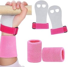 2PCS Gymnastics Hand Grips Gloves Wrist Support Protection