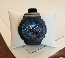 Casio G-Shock GA-2100 SKE Watch w/ Customized Dial, Black Bezel Straps 200M