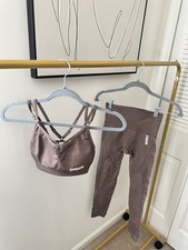 Gymshark Activewear Set Brown Sportsbra Small & Leggings XS