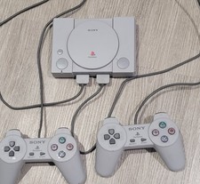 Sony PlayStation PS1 Classic Mini w/ 2 Controllers SCPH-1000R Tested Complete