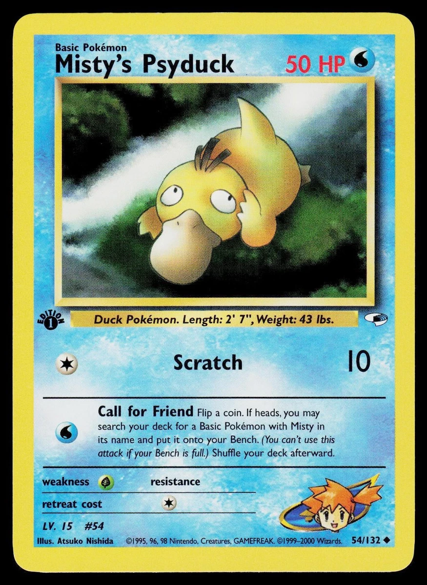 Misty's Psyduck Pokmon TCG Cards for sale | eBay