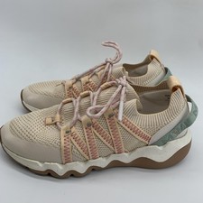 Madewell MWL Shoes Womens Size 8 Beige Knit Lace Up Sneakers Walking Athletic