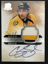 2011-12 Upper Deck The Cup Rookie /249 Craig Smith #162 Patch On Card Auto. rookie card picture