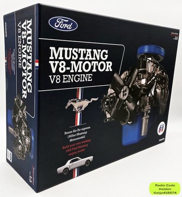 Ford Mustang V8 Motorbausatz Franzis Modellbausatz Maßstab 1:3 NEU & OVP
