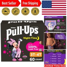 Leak-Free Girls' Overnight Potty Training Pants 3T-4T with Minnie Mouse Design