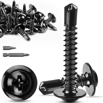 120 Stück Selbstschneidende Schrauben M4,2x25 mm Bohrschrauben Edelstahl 410 Ble