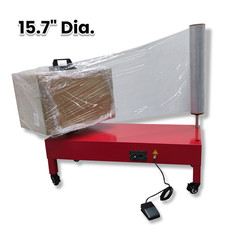 Electric Stretch Film Wrapping Machine 110V Wrap-around Wrapper 15.7" Dia.