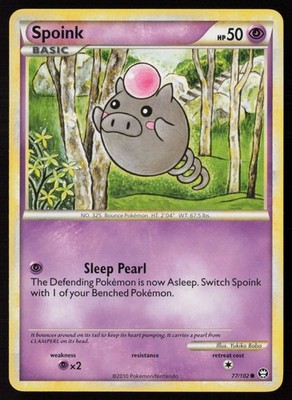 Spoink 77/102 Common Triumphant Normal MP