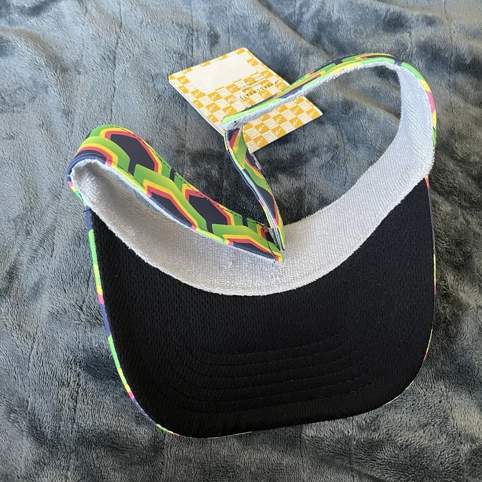 loudmouth golf Geometric Visor Cap By Headsweath Foto 3 de 3