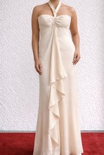 Womens Carolina Herrera New York Evening Gown Size 8 Ivory Silk