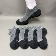 4 Pairs Bombas Ankle Socks Unisex Size S M L XL Gray Black Hex Tec Cushion Pack