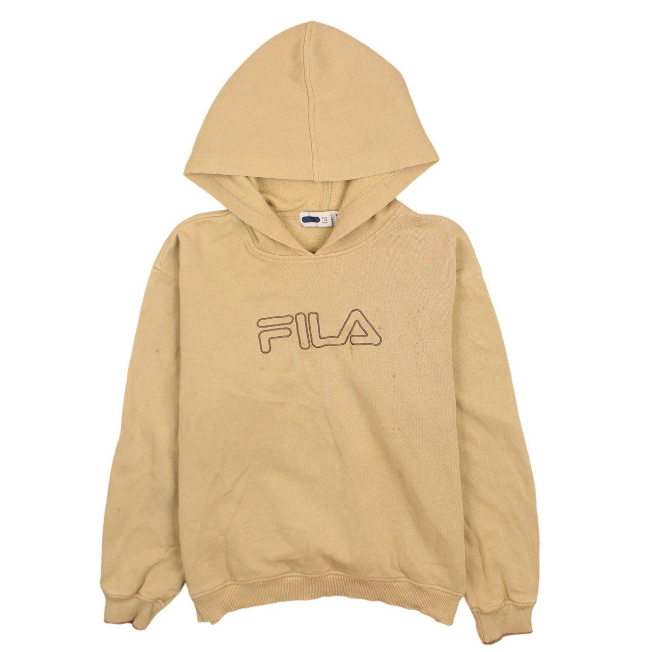 Felpa con cappuccio vintage FILA BEIGE DONNA L