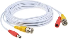 White 65ft BNC Extension Cable for LBV8721AB 4K 8MP MPX Camera
